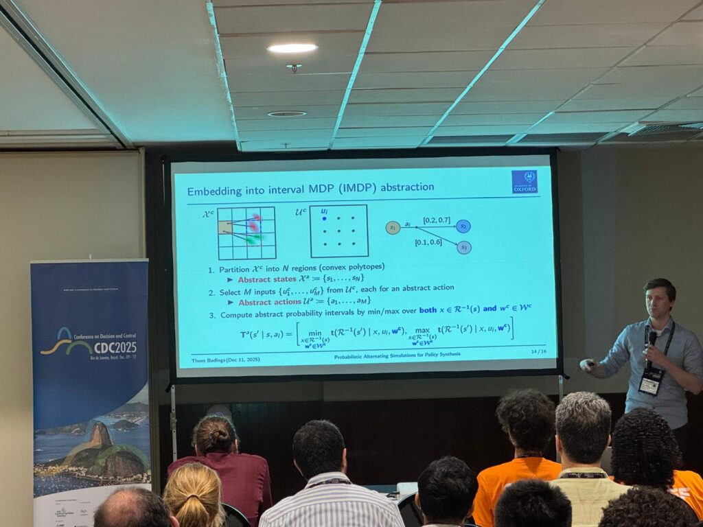 Thom Badings, delivering CDC conference talk 